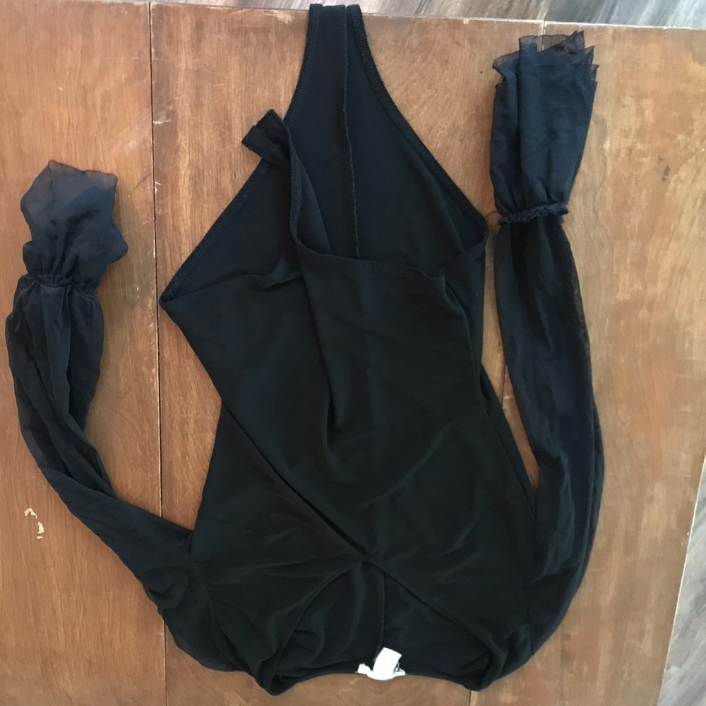 F21 Body Suit w Mesh Sleeves